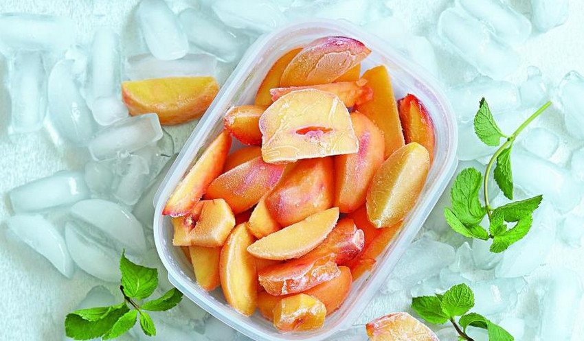 Заморозка персиків