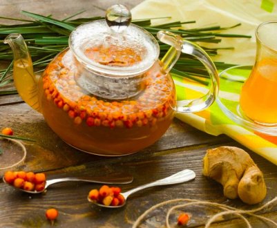 Користь і шкода чаю з імбиром і обліпихою