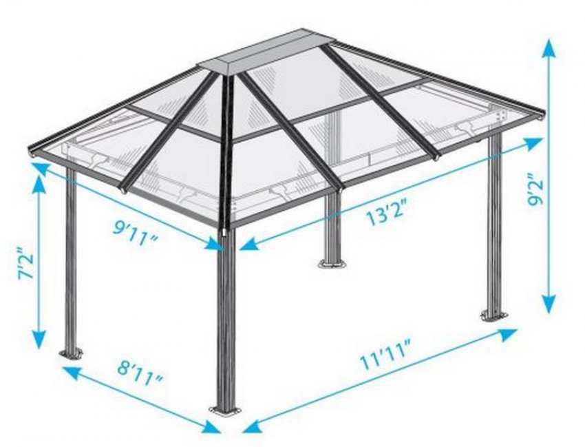 Креслення парника з пляшок Креслення парника з пляшок