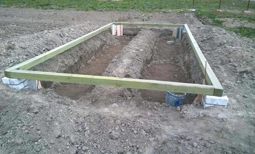 Фундамент для парника Фундамент для парника