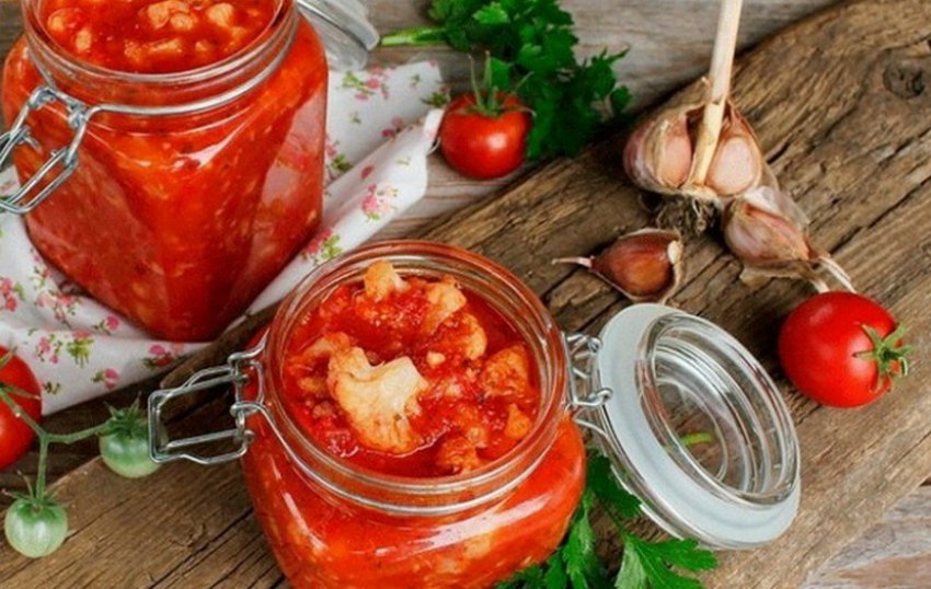 Цвітна капуста в томаті