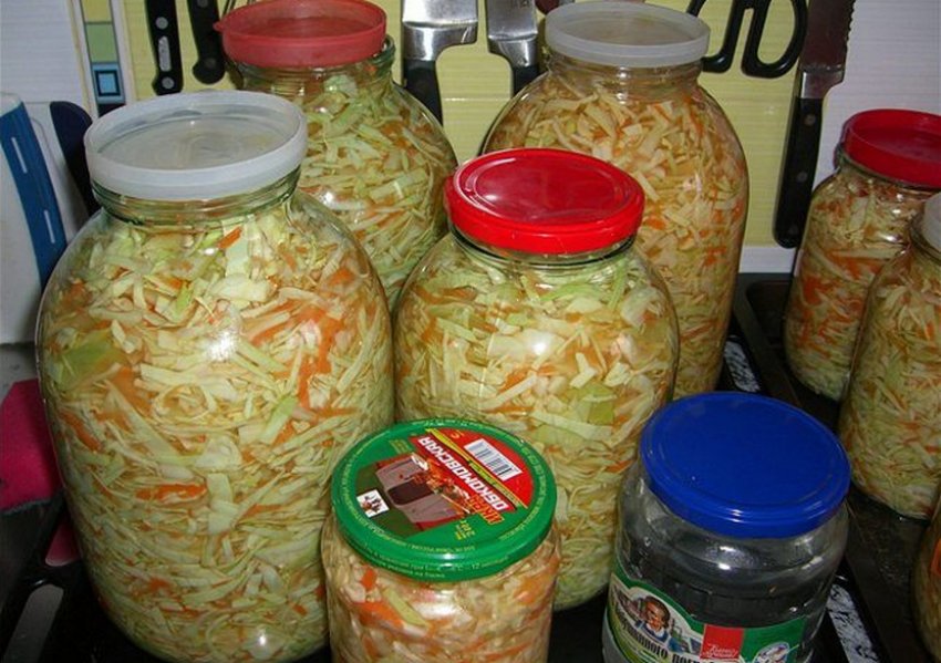 Зберігання маринованої капусти