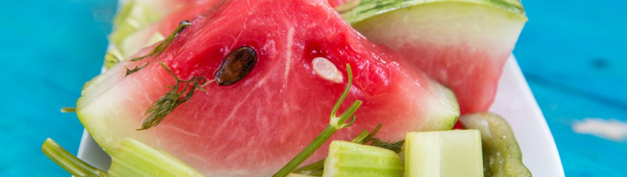 Покрокові рецепти заготовок маринованого кавуна в банках без стерилізації