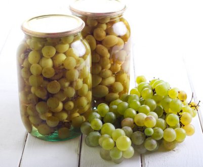 Компот із зеленого винограду на зиму рецепт