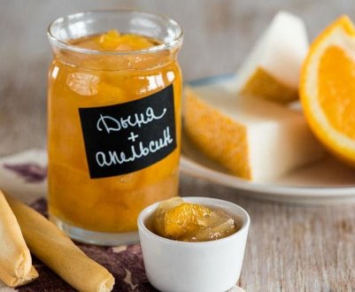 Покрокові рецепти заготовок варення з дині з апельсином на зиму