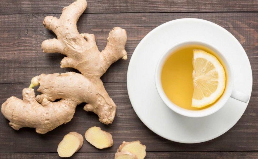 Часниково-імбирний відвар з лимоном Часниково-імбирний відвар з лимоном