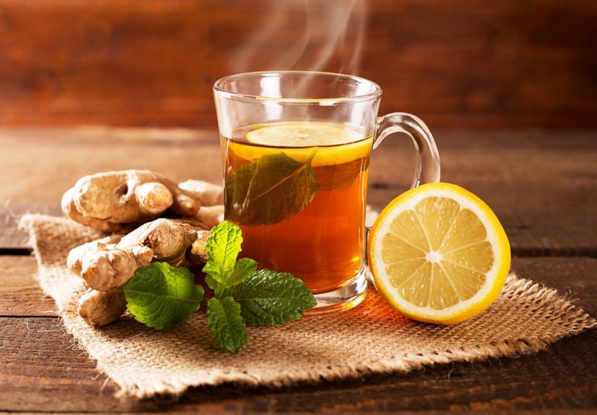 Рецепт и польза имбирного чая с лимоном и медом thumbnail
