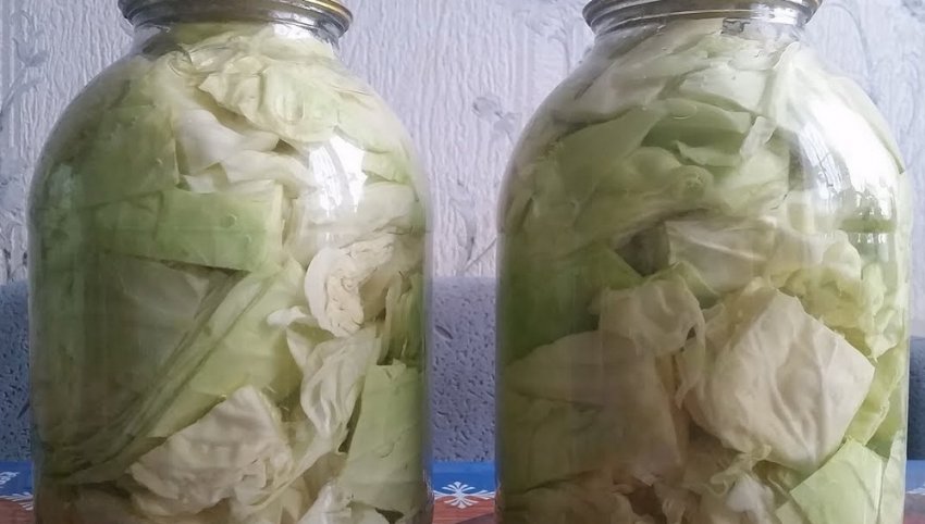 Капуста на зиму пластинами