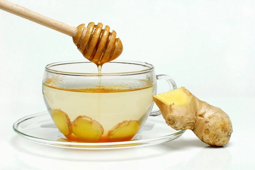 Имбирный чай с мёдом