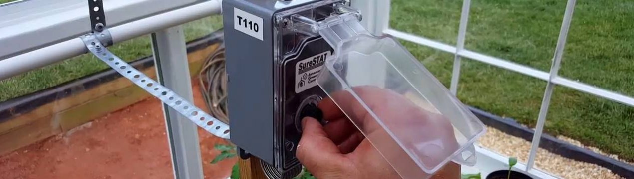 Датчики в теплиці, використання терморегулятора