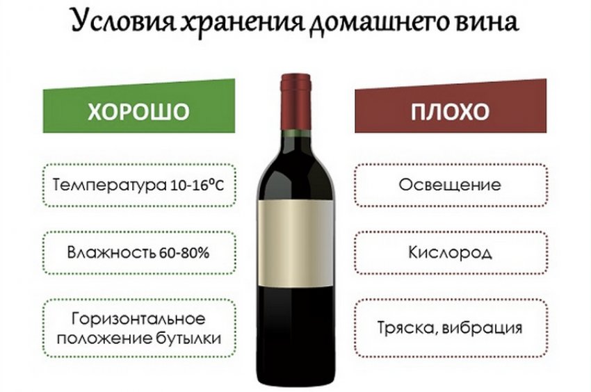 Срок годности вина в бутылках