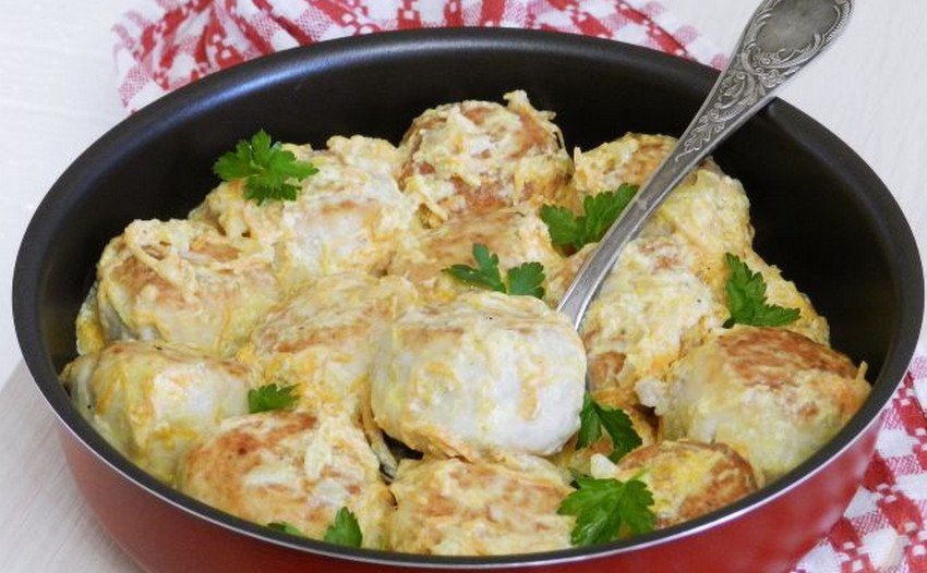 Фрикадельки з імбиром і часником