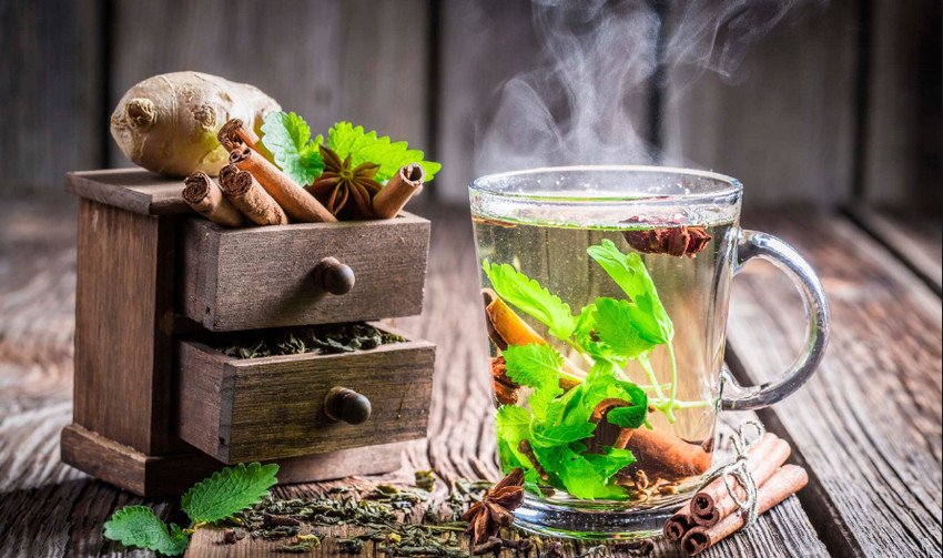 Зелений чай з імбиром