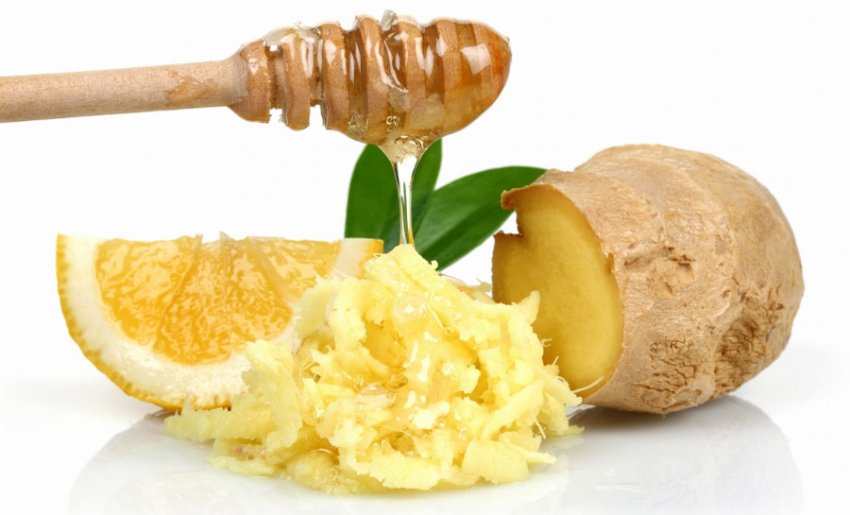 Імбир, мед і лимон