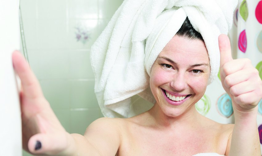 Волосся в рушник