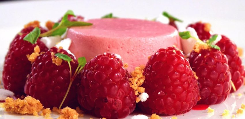 Десерт з малини Десерт з малини