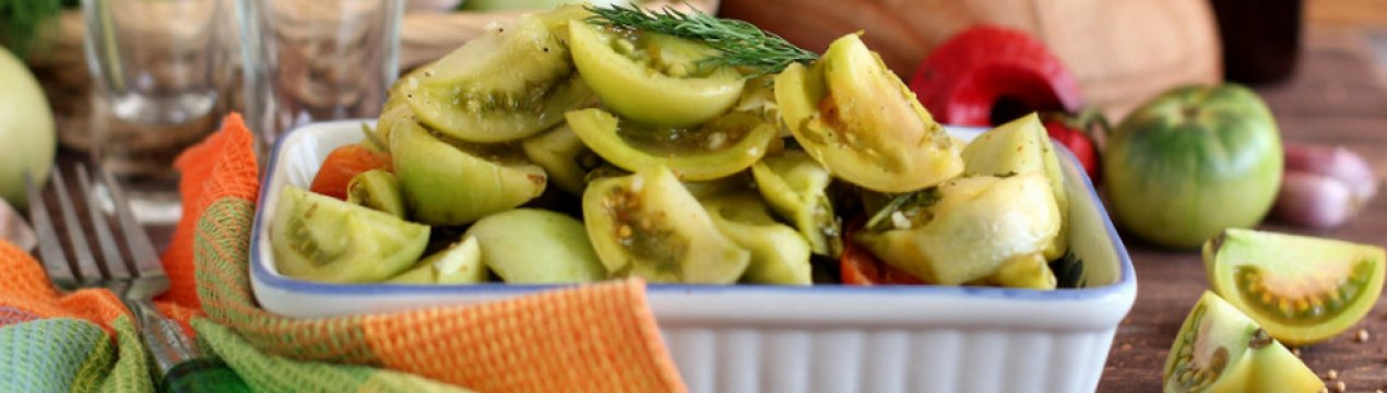 Маринованные зеленые помидоры быстрого приготовления: лучшие рецепты